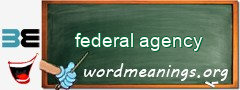 WordMeaning blackboard for federal agency